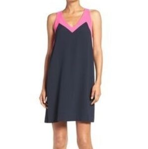 Felicity & Coco Pink and Navy Dress